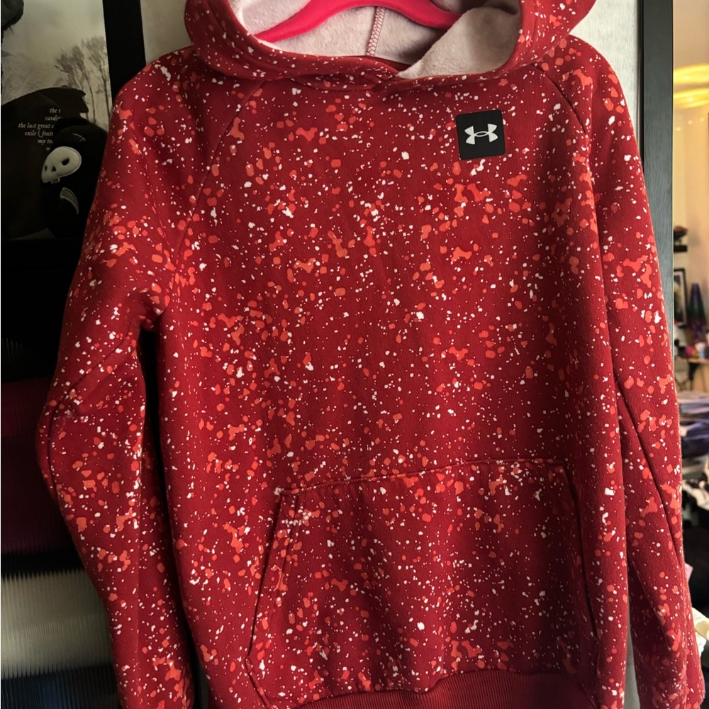 Under Armour Crimson Hoodie with White Accents